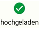 Button Status hochgeladen