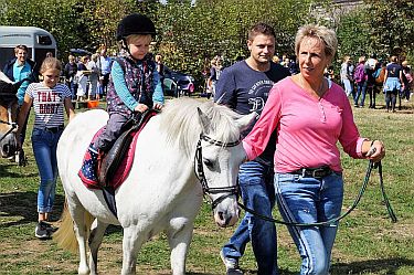 Das Ponyreiten wurde, ebenso wie in den vergangenen Jahren, sehr gut angenommen Foto: Jana Denißen
